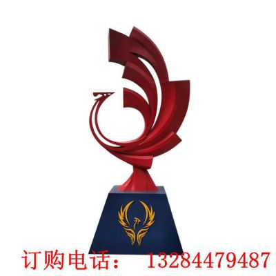不锈钢抽象凤凰雕塑