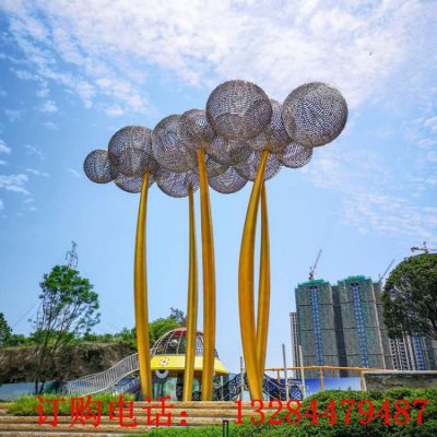 大型圆球树雕塑