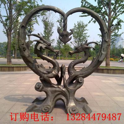 十二生肖龙铸铜雕塑