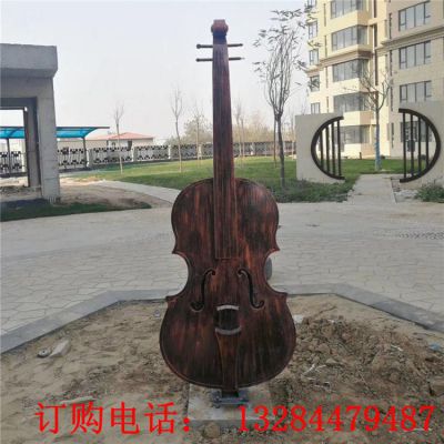 铸铜提琴雕塑