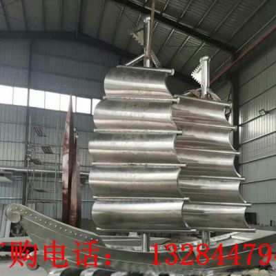 不锈钢帆船雕塑