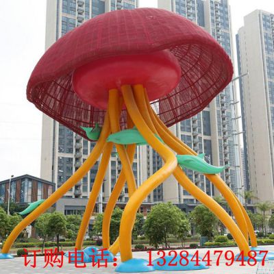 不锈钢大型水母雕塑