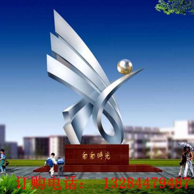 不锈钢匆匆时光雕塑