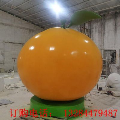 不锈钢橘子雕塑