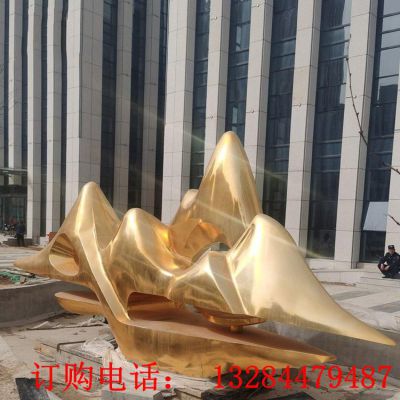 不锈钢假山雕塑
