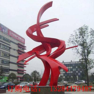 不锈钢抽象凤凰雕塑