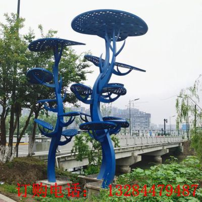 不锈钢异型树雕塑