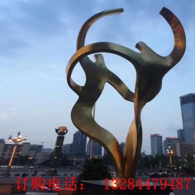 铸铜抽象人物雕塑