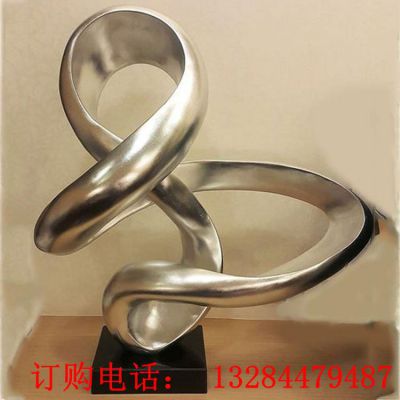 不锈钢抽象飘带雕塑