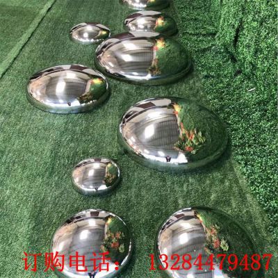 不锈钢镜面鹅卵石雕塑
