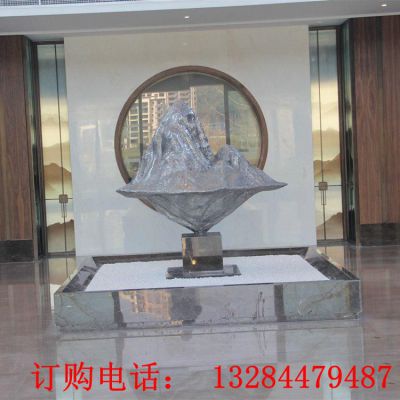 不锈钢假山雕塑