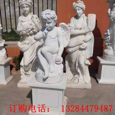 石雕欧式天使雕塑