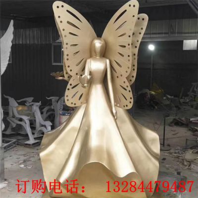 铸铜抽象仙子雕塑