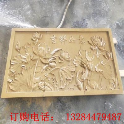 石雕吉祥如意浮雕雕塑