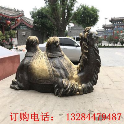 铸铜骆驼雕塑