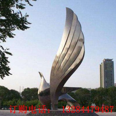 大型抽象鸽子雕塑