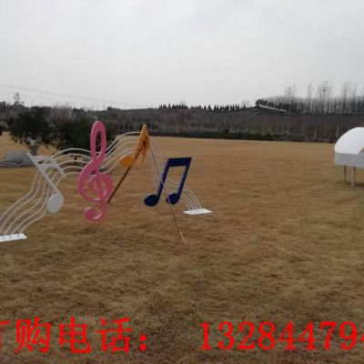 不锈钢音符雕塑