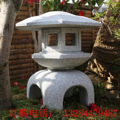 石灯日式庭院雕塑