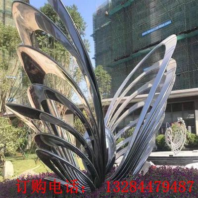 不锈钢镂空贝壳雕塑