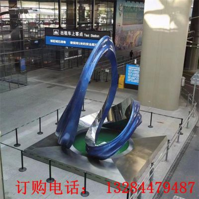 大型不锈钢飘带雕塑