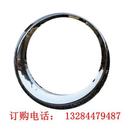 不锈钢圆环雕塑