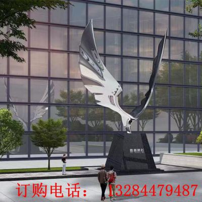 不锈钢镜面科技新飞雕塑