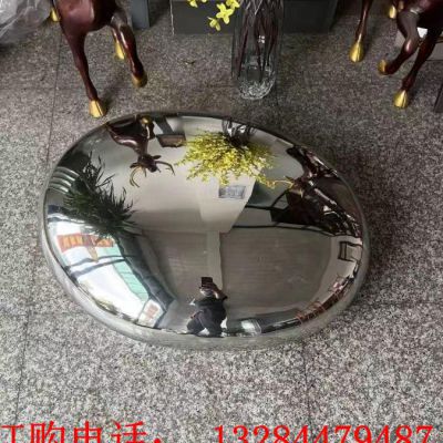 不锈钢镜面鹅卵石雕塑