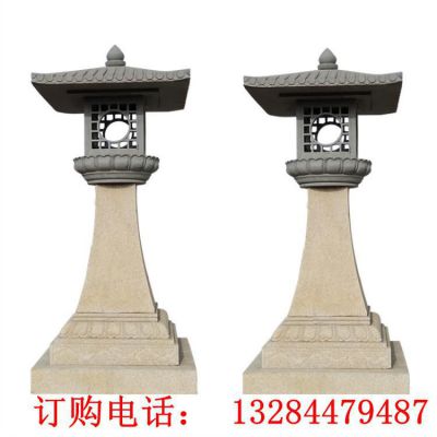 石雕仿古石灯笼雕塑