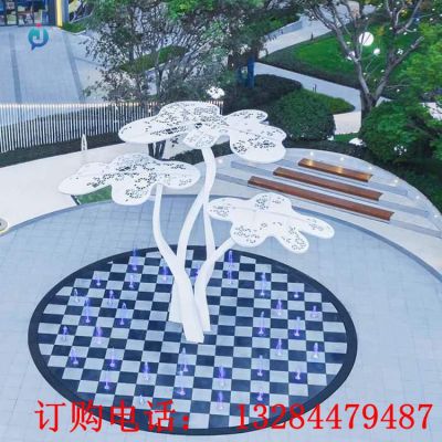 不锈钢异型树雕塑