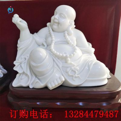 石雕汉白玉弥勒佛雕塑