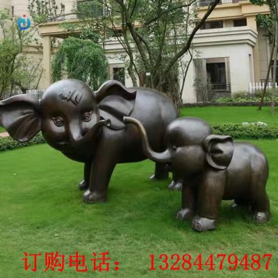 铸铜大象雕塑