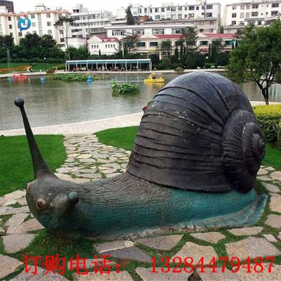 铸铜蜗牛雕塑