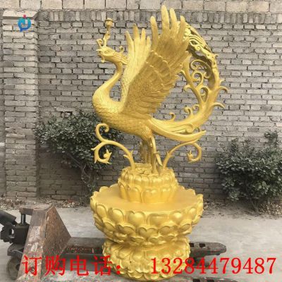 铸铜凤凰雕塑