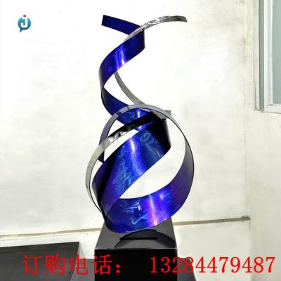 不锈钢酒店飘带雕塑