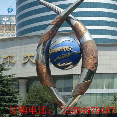 不锈钢世界之眼城市雕塑