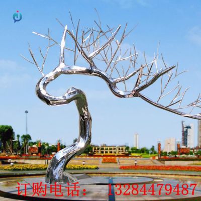 不锈钢树枝广场雕塑