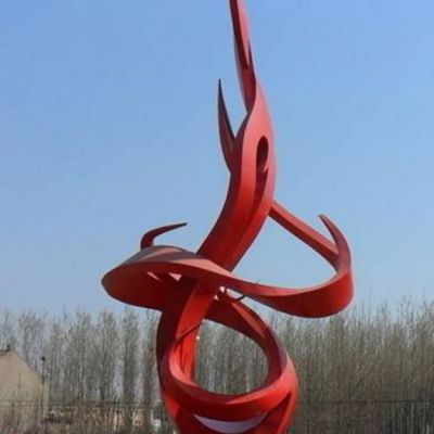 不锈钢抽象凤凰城市雕塑
