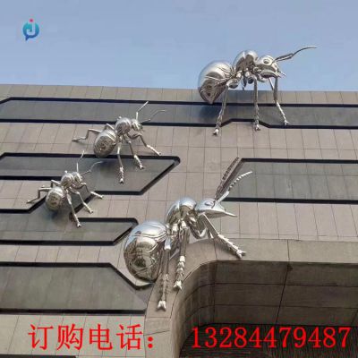 不锈钢蚂蚁动物雕塑