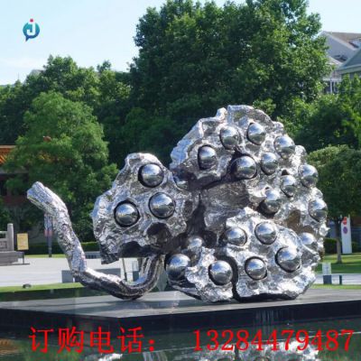 大型不锈钢莲蓬公园雕塑