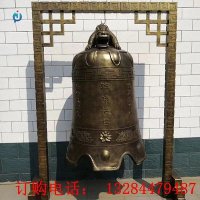 铸铜钟寺庙雕塑