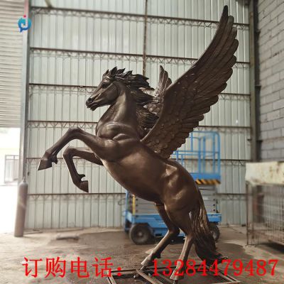 铸铜飞马动物雕塑