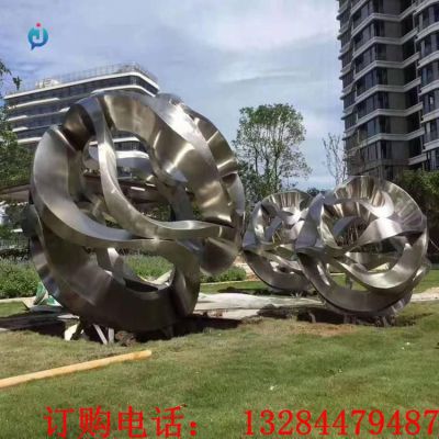 不锈钢镂空圆球雕塑
