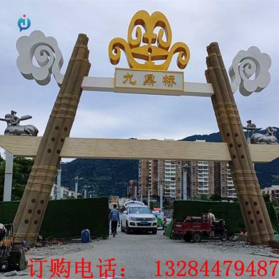 大型不锈钢拱门雕塑