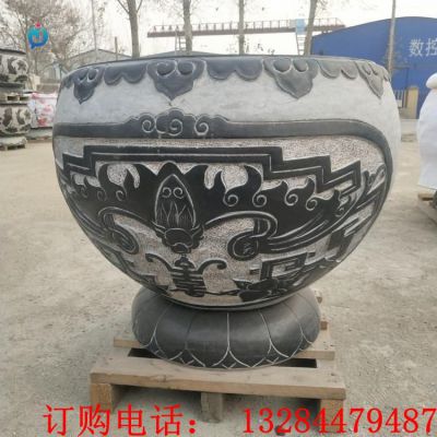 石雕鱼缸雕塑