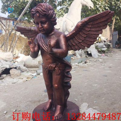 铸铜西方天使雕塑