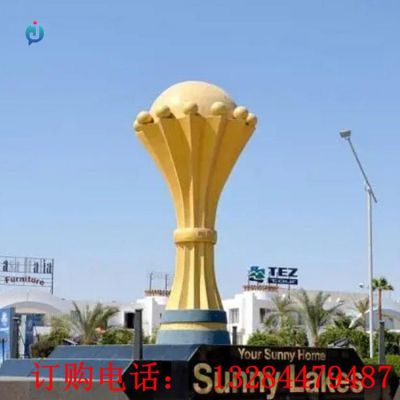 大型不锈钢彩绘圆球雕塑
