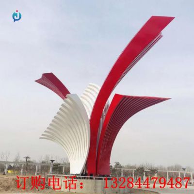 大型不锈钢飘带雕塑