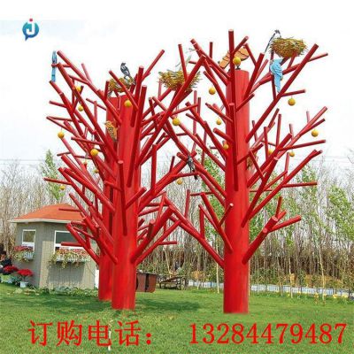 不锈钢树花雕塑