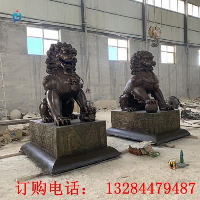 铸铜狮子雕塑