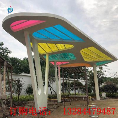 不锈钢亭子公园雕塑